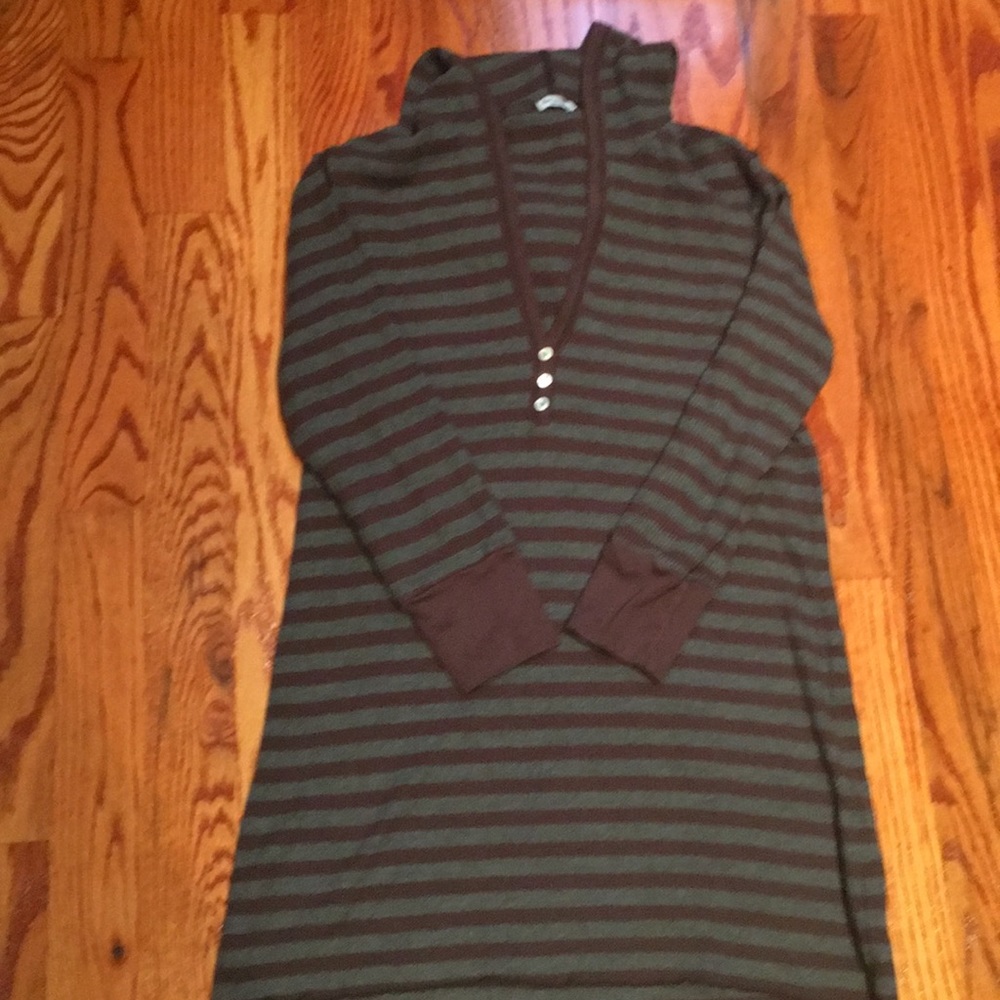 Splendid hooded thermal henley